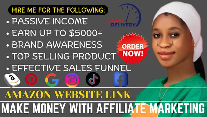 I Will Setup ClickBank Affiliate & Amazon Website Link Promotion