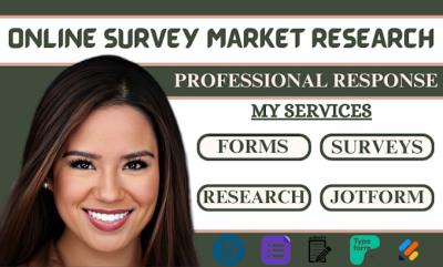 I will design responsive online survey with Google Form