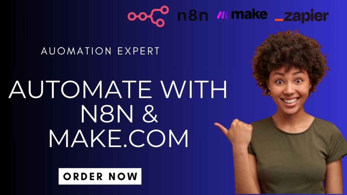 Design n8n Automation, Zapier, Make, Come Automation, n8n AI Agent Tutor