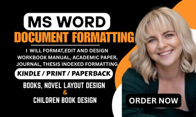 I will format, edit, and index your Microsoft Word document, academic paper, or thesis
