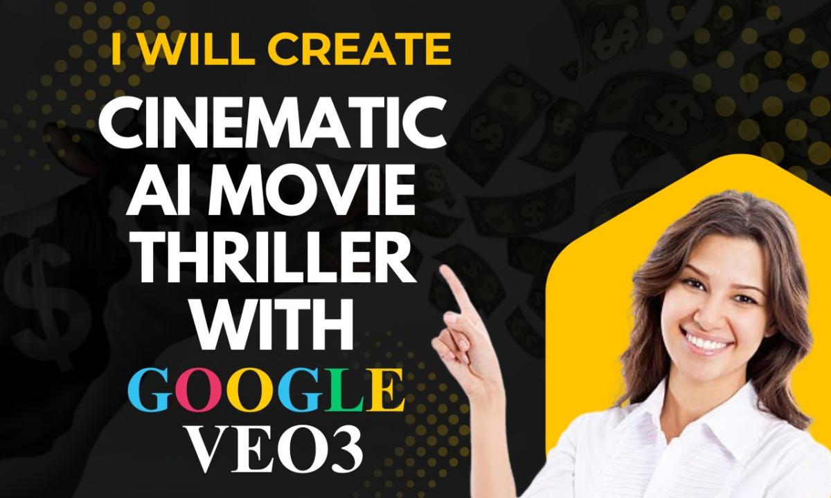 I will create cinematic AI video movie thriller with VEVO 3 Google VEVO 3 Runway Sora AI