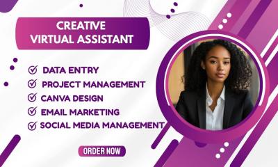 I Will Be Your Creative Virtual Assistant for Marketing, AI, and Project Tasks