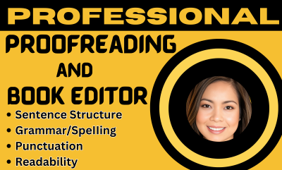 I will expertly proofread, edit, and format your book or document