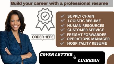 I Will Write Supply Chain Logistics Warehouse Transportation Procurement HR Resume