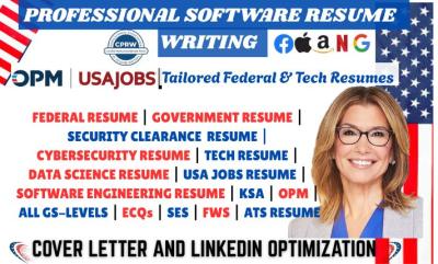 I will write software engineering resume, software engineer CV, IT and tech resume