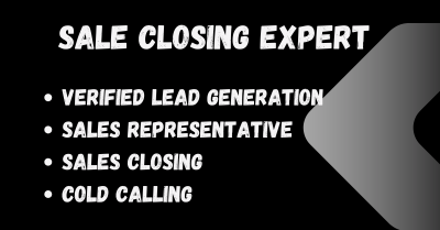 I will commission base online sales closer sales representatives with 100 lead generation