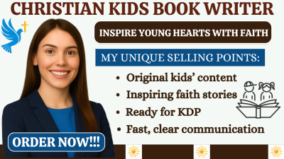 I will create inspiring Bible stories and Christian devotionals for children