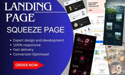 I will create an optimized landing page, squeeze page using ConvertFlow and Klaviyo