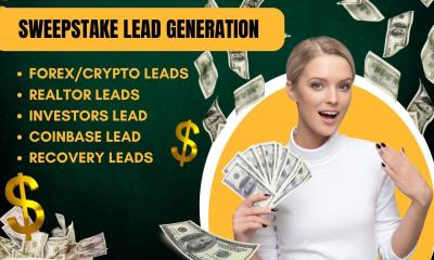I will generate highly responsive sweepstake leads with random drawing leads