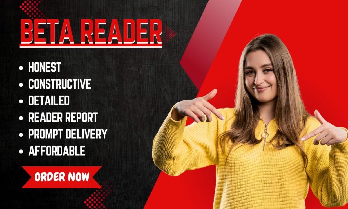 I will beta read and critique your manuscript with detailed feedback