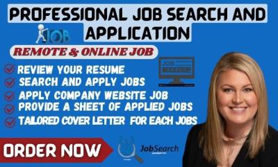 I will search and apply remote job application reverse recruiter job description