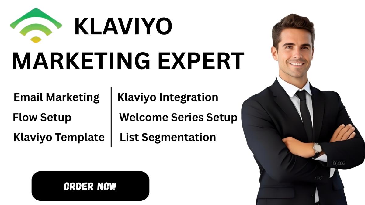 I will set up Klaviyo, email marketing, ecommerce flows, Shopify, email automation