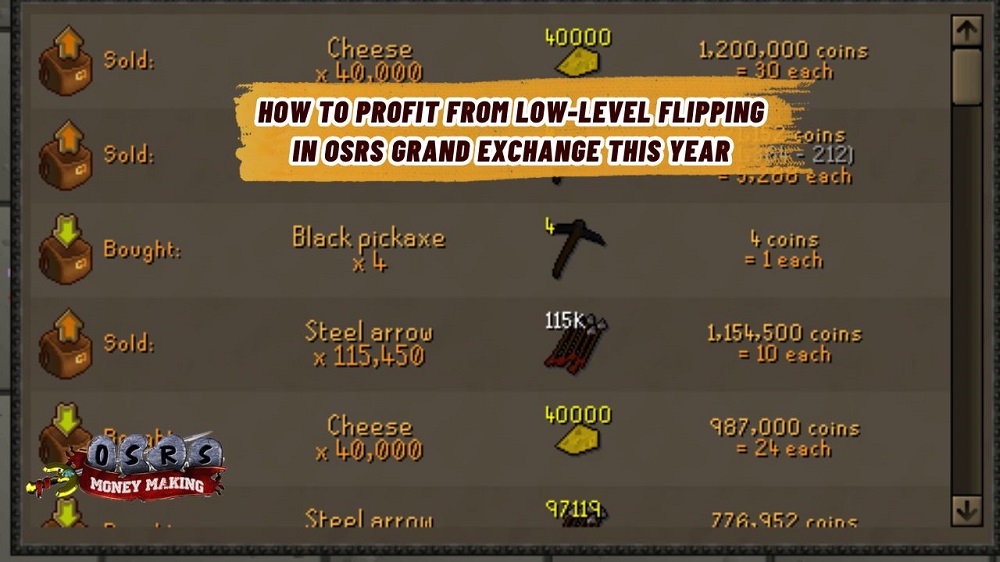 How to Profit from Low-Level Flipping in OSRS Grand Exchange This Year