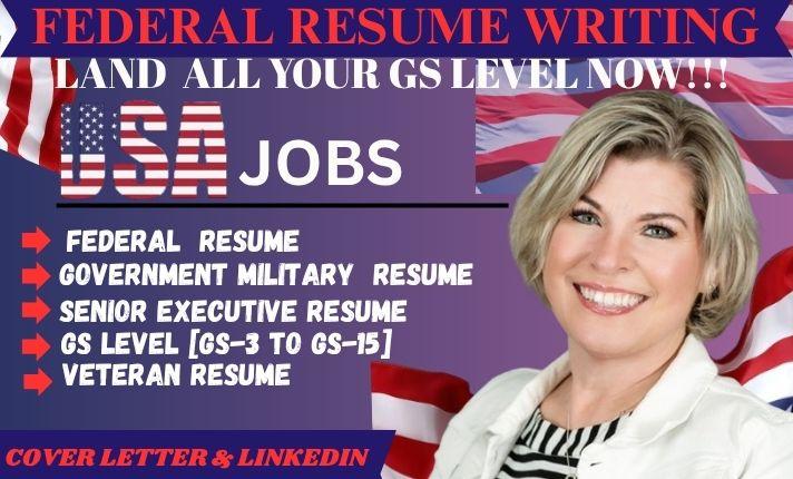 I will write a federal resume USAJOBS compliant executive or military ATS resume