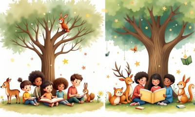 I will do story book illustration 3d children book picture book watercolor kid story