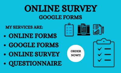 Will Create Online Forms, Questionnaires, and Surveys Using Google Forms