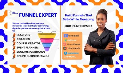 I will groove sales funnels ThriveCart SamCart GHL Funnel ClickFunnel 2.0 Landing Page