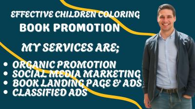 I will do effective children coloring book promotion Christian eBook marketing