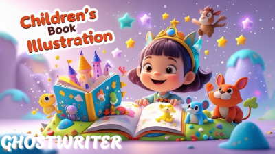 Be Your Children Book Ghostwriter, Story Writer & Children Story Book Illustration