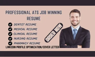 I will write you an ATS compliant medical resume, clinical resume, dentist resume