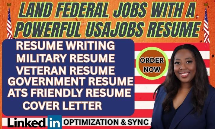 I will write a federal resume and cover letter tailored for USAJOBS applications