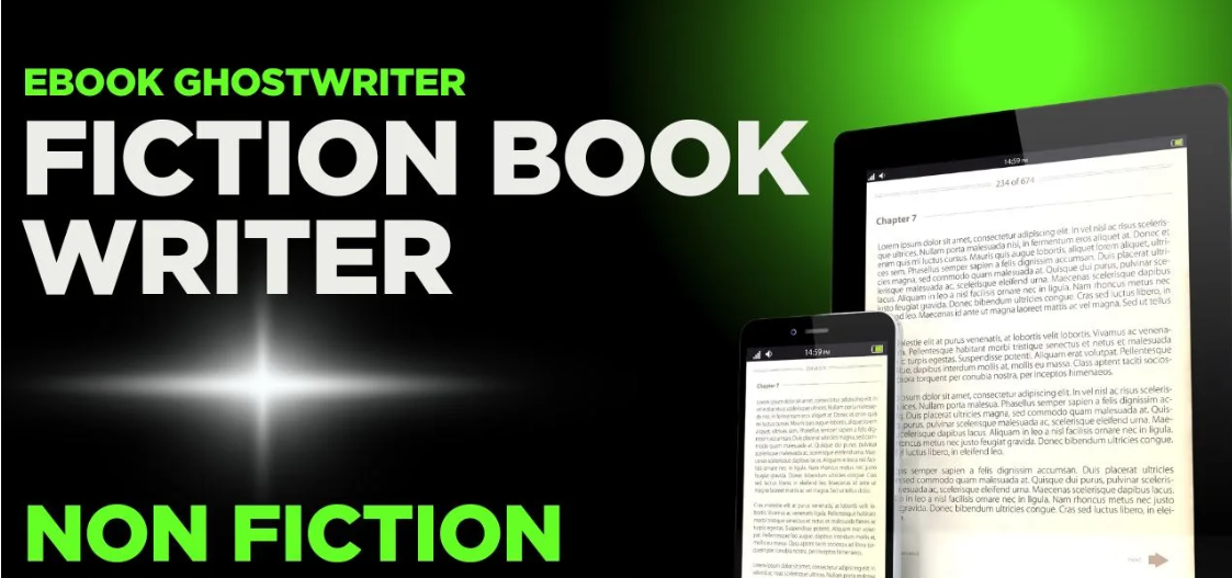 I will be your ebook ghostwriter, fiction book writer, non-fiction ghostwriter