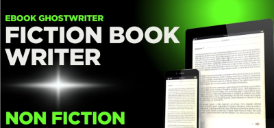 I will be your ebook ghostwriter, fiction book writer, non-fiction ghostwriter