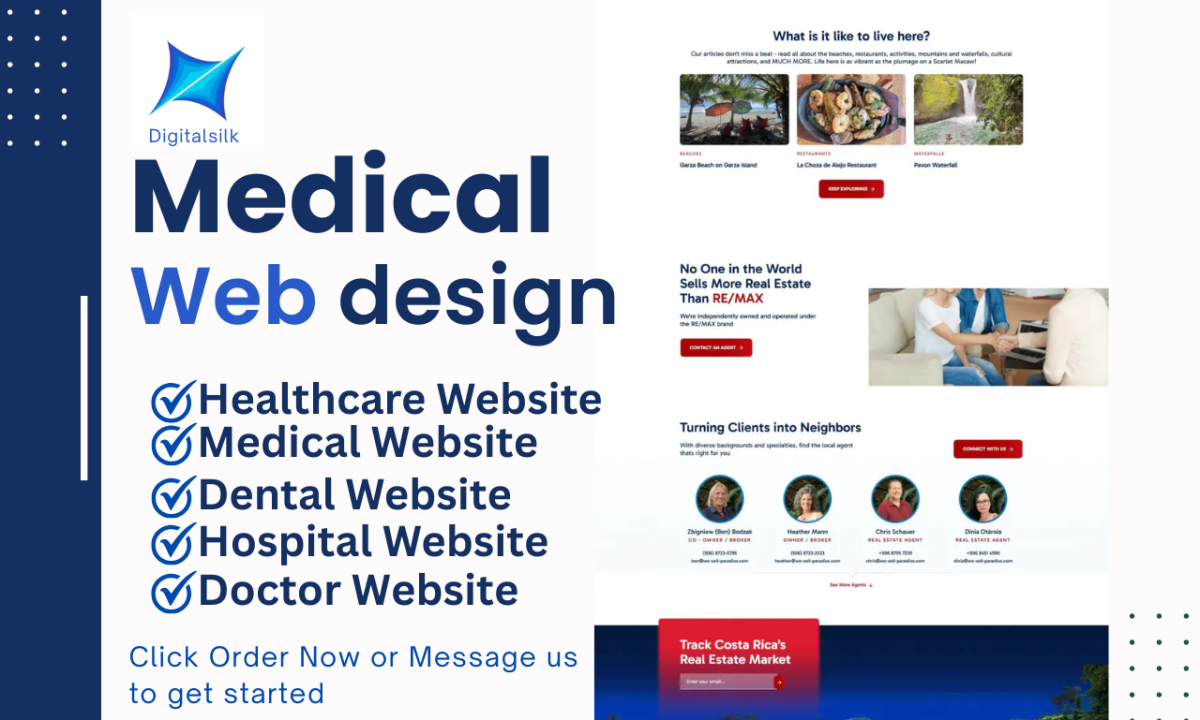 Design Healthcare Medical Hospital Dental Doctor Clinic Website