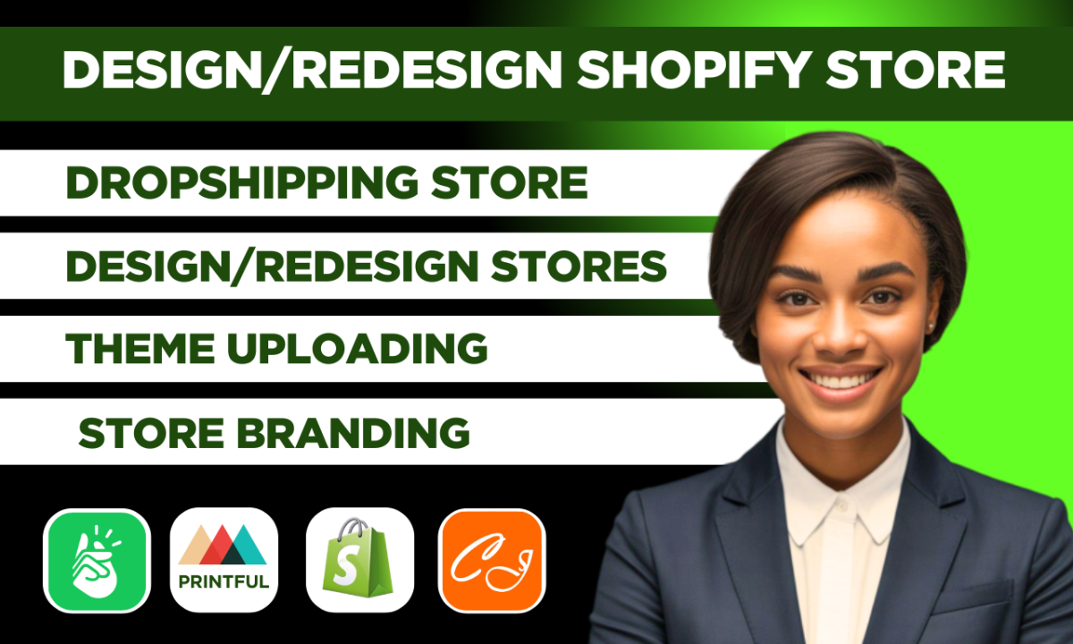 I will Shopify Website Redesign & Shopify Website Design Services