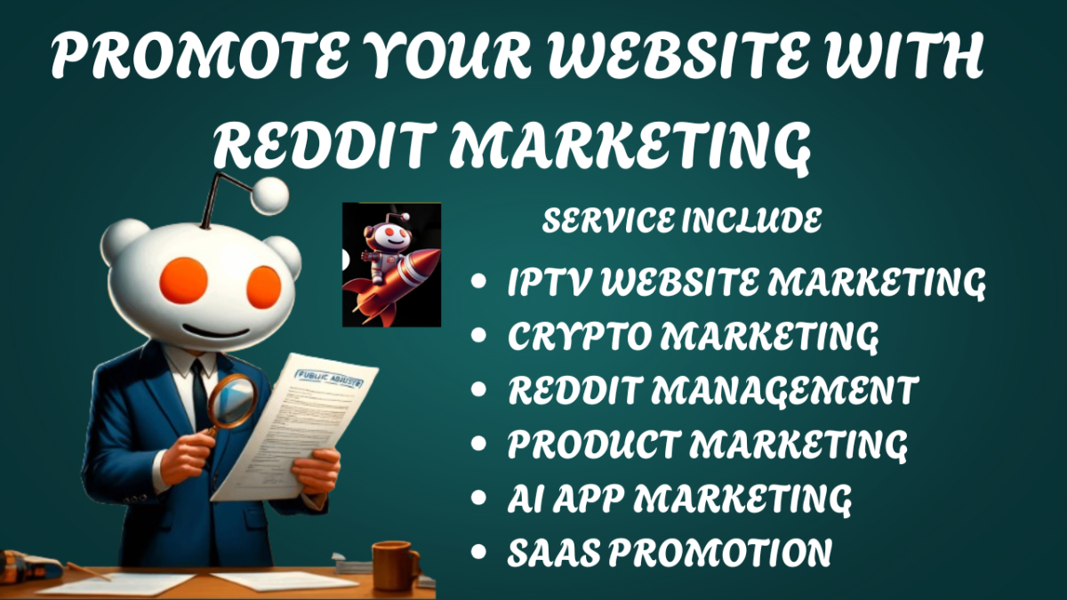 I will Reddit post management for ecommerce AI website app IPTV SaaS crypto product