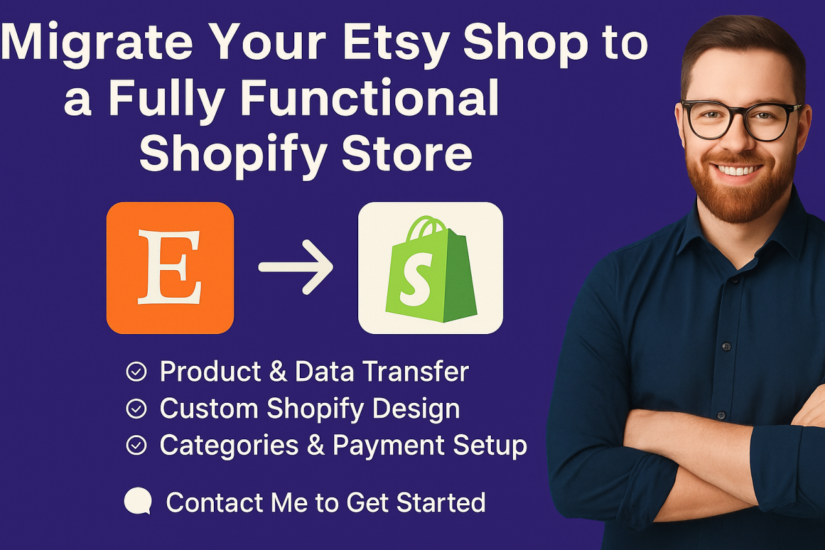 I Will Professionally Migrate Your Etsy Shop to a Fully Functional Shopify Store