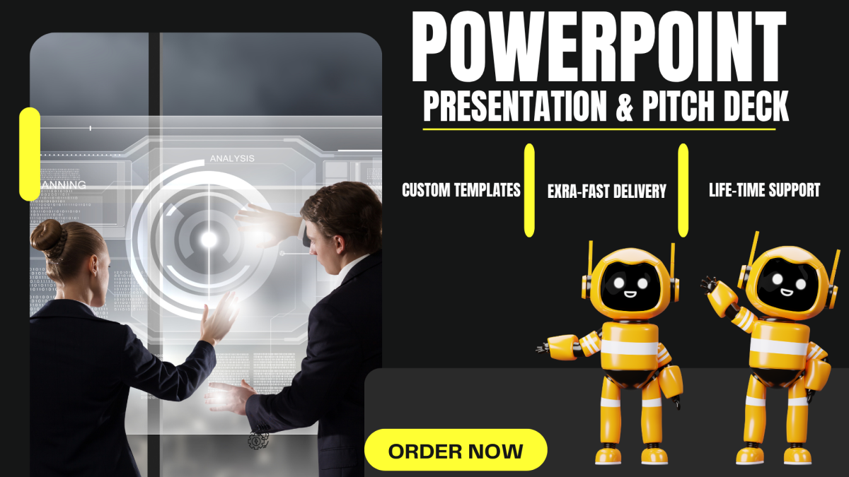I will design PowerPoint presentation, Google Slides, PowerPoint template, pitch deck