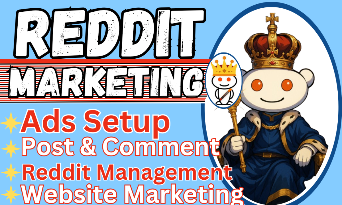 I will do Reddit post management to boost AI app business website IPTV crypto token