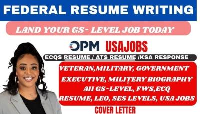 I will write a federal resume for USA Jobs ATS optimized for your targeted position