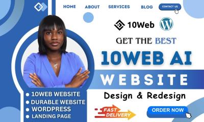 I will design 10web, durable website, Weebly website, Bricks Builder