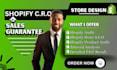 I will increase the conversion rate of your Shopify store with CRO audit, CRO, and sales strategies