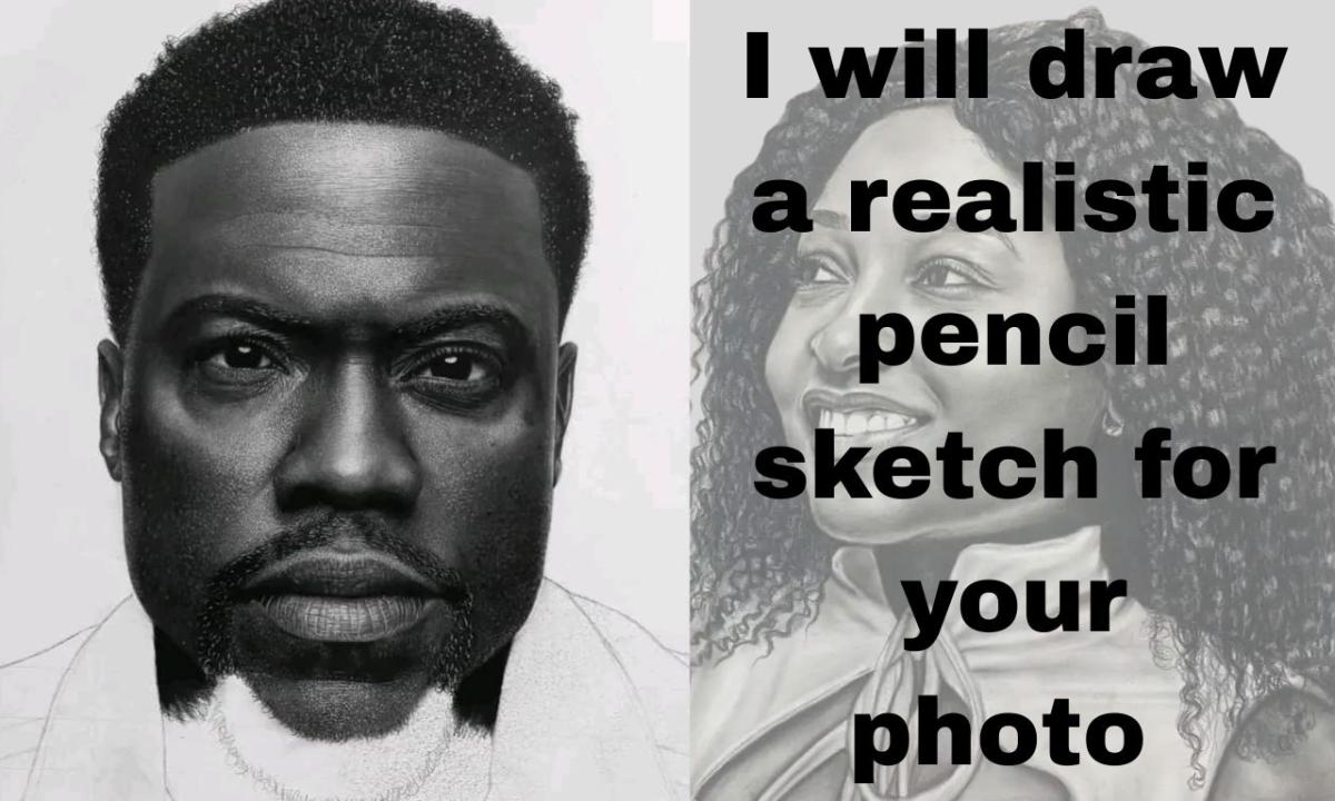 I Will Draw a Realistic Pencil Sketch, Pencil Drawing, Artworks