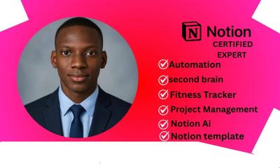 Build a Custom Notion Template Dashboard by Notion Expert
