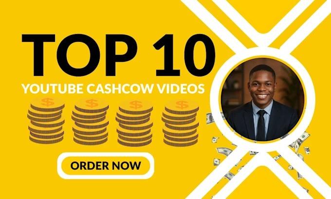 I will do Top 10 Cashcow YouTube Video Luxury Faceless Cashcow Video