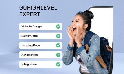 I will gohighlevel landing page, go high level sales funnel and website, GHL automation