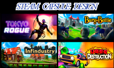 I will design custom Steam capsule art, game UI, game banner, logo, poster, concept art