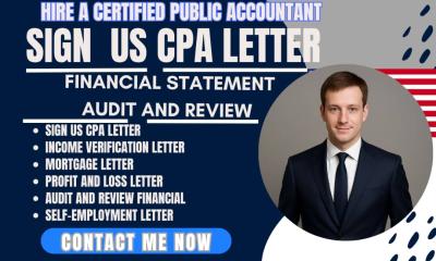 I will audit financial statement US CPA, review financial statement, sign CPA letter