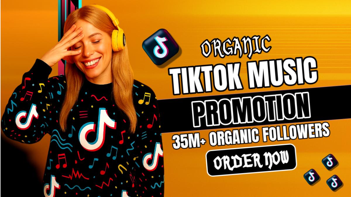 I will manage to grow and promote your music to 35m real and organic tiktok followers