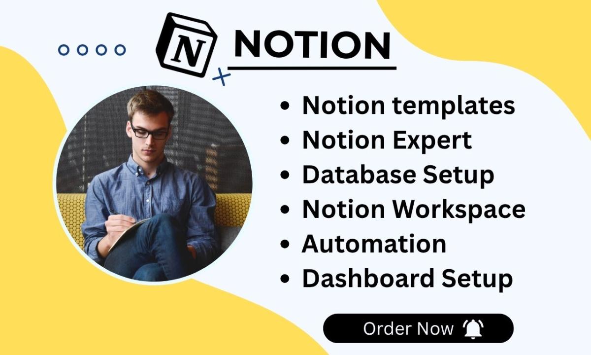 I will build Cruixie Notion Template, Notion Expert, Notion Dashboard in 24hrs