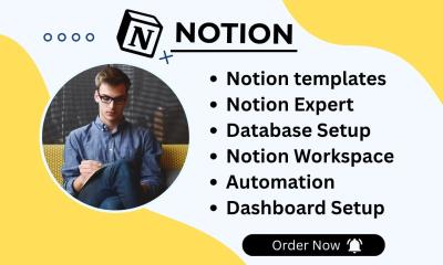 I will build Cruixie Notion Template, Notion Expert, Notion Dashboard in 24hrs