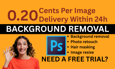 I will do bulk image background removal