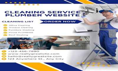 I will create custom websites for cleaning services, plumbers, handymen, and electricians
