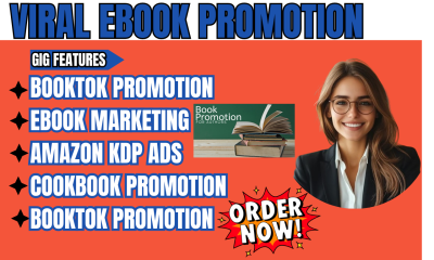 I will rank Amazon KDP Book Promotion BookTok Promotion TikTok Promotion BookRank