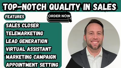 I will be your sales agent, sales closer, virtual assistant for high ticket B2B sales