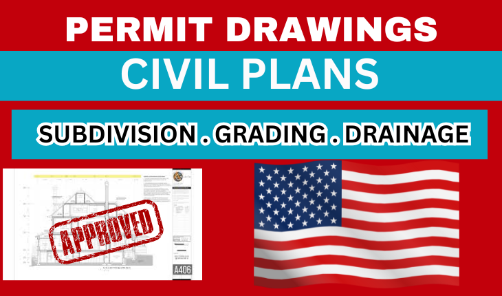 I will design and PE stamp civil engineering subdivision, grading, and drainage plan